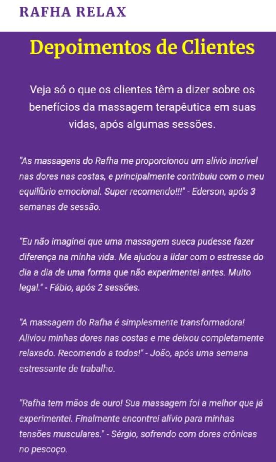 Foto 26:  — Rafha Relax Massagens